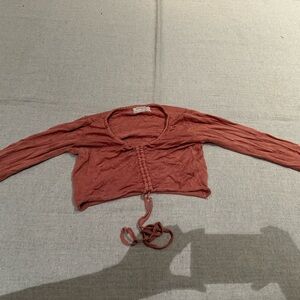 Pink urban cropped long sleeve